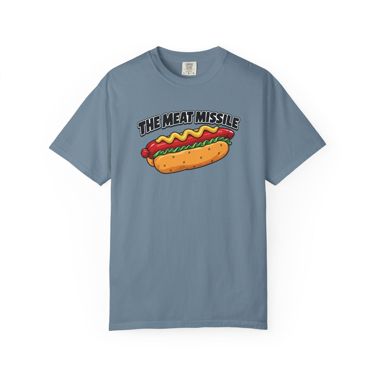 The Meat Missile Hot Dog Tee — Front & Back Design | WYSH.LIVE