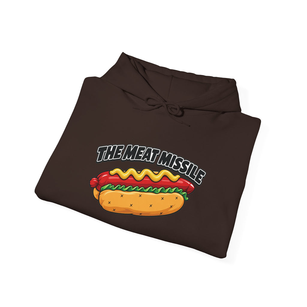The Meat Missile Hot Dog Hoodie | WYSH.LIVE Sleeve Print