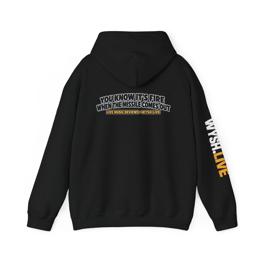 The Meat Missile Hot Dog Hoodie | WYSH.LIVE Sleeve Print