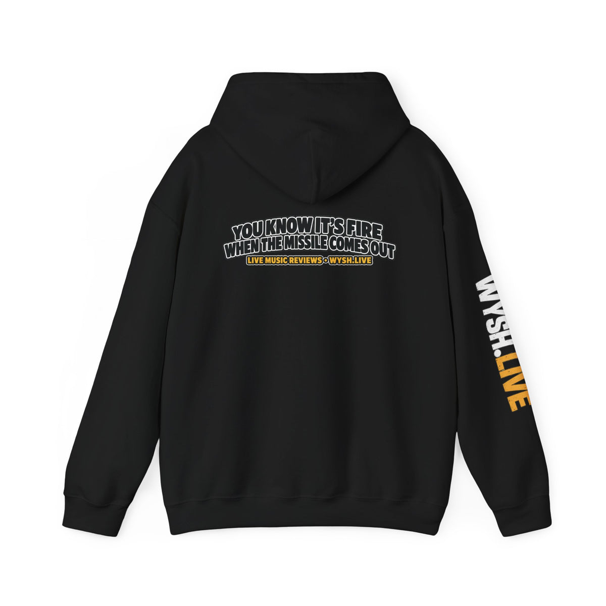 The Meat Missile Hot Dog Hoodie | WYSH.LIVE Sleeve Print