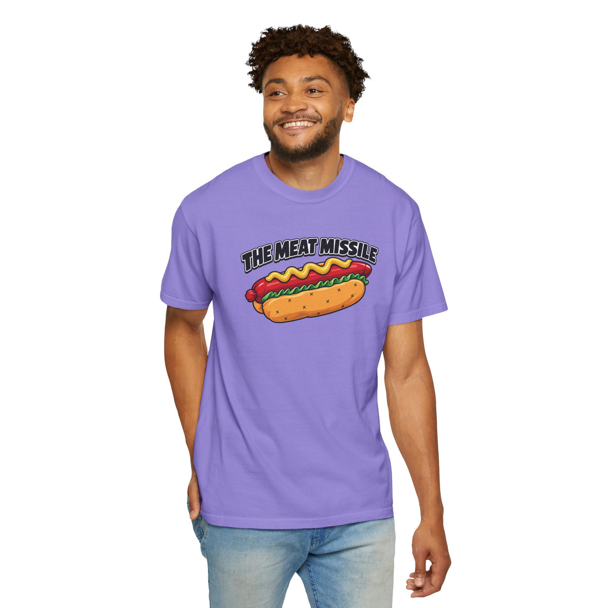 The Meat Missile Hot Dog Tee — Front & Back Design | WYSH.LIVE