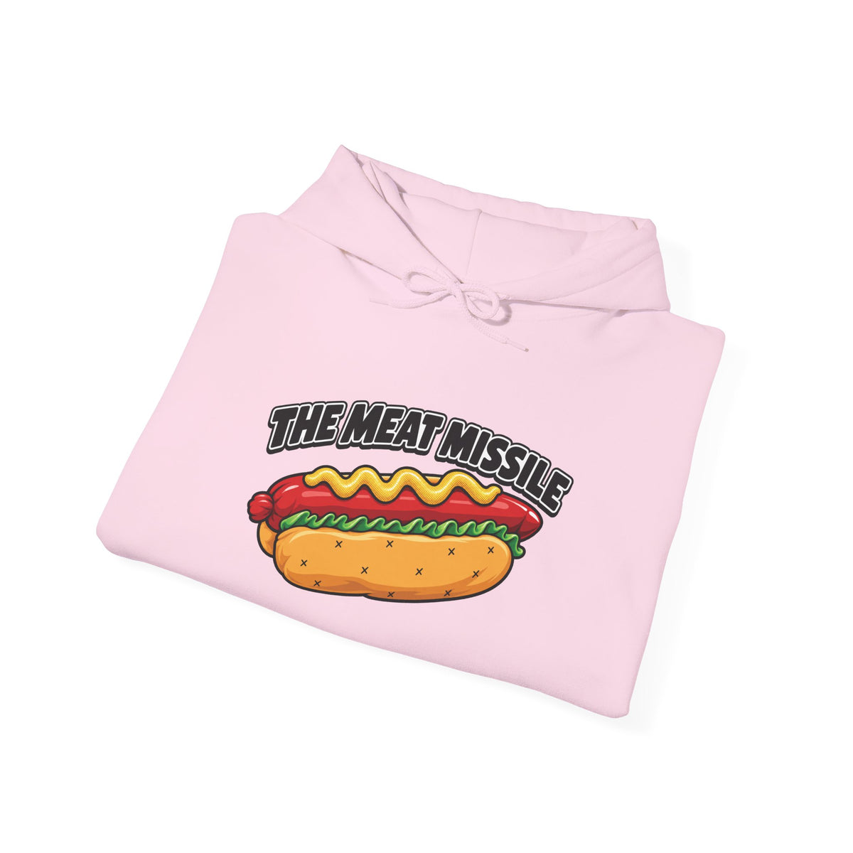 The Meat Missile Hot Dog Hoodie | WYSH.LIVE Sleeve Print