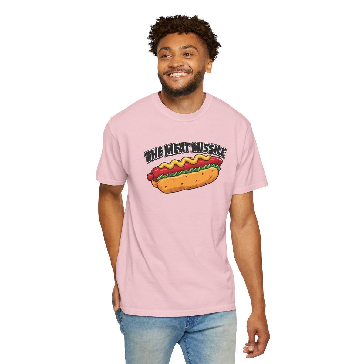 The Meat Missile Hot Dog Tee — Front & Back Design | WYSH.LIVE