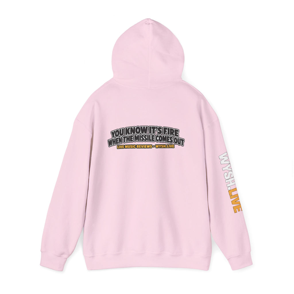 The Meat Missile Hot Dog Hoodie | WYSH.LIVE Sleeve Print