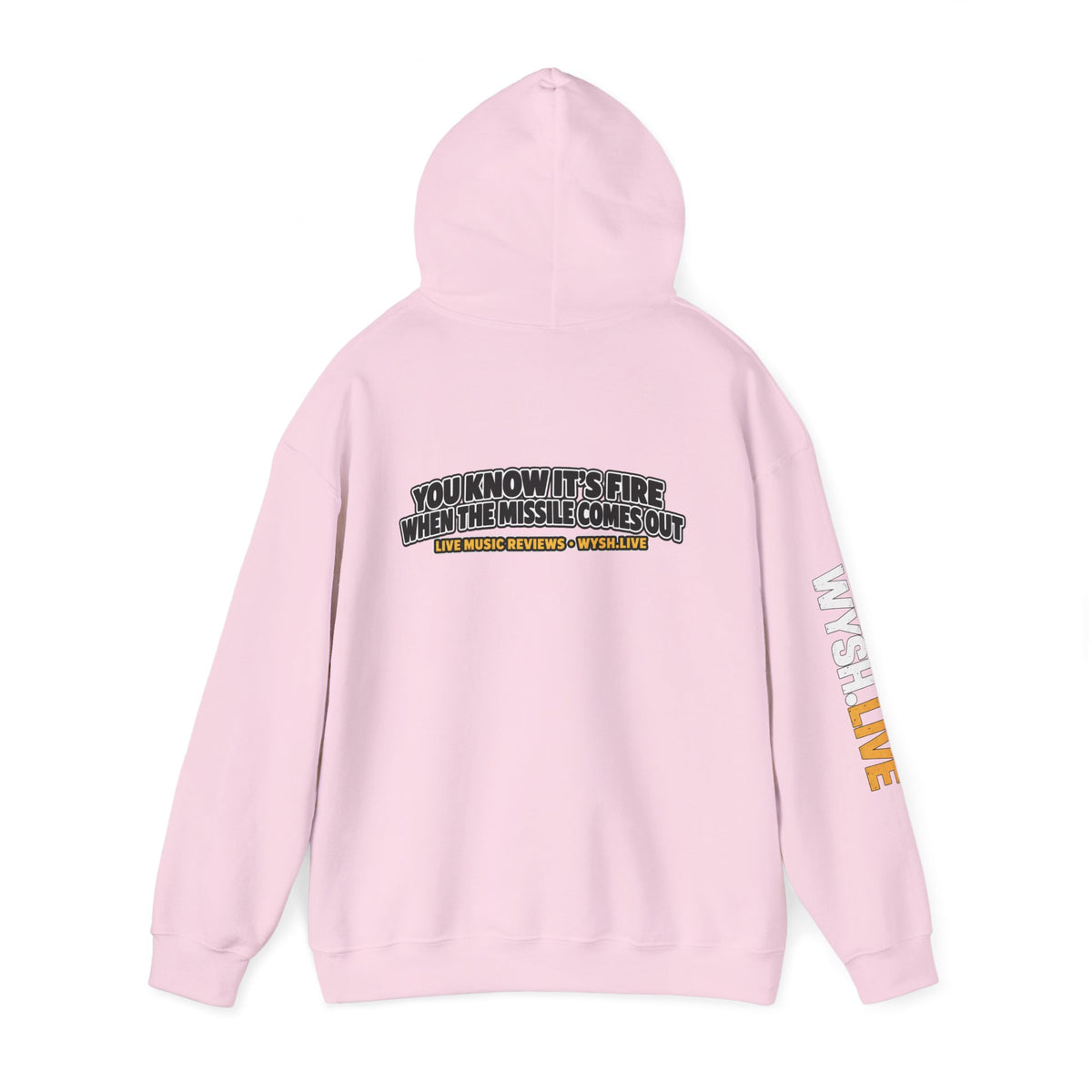 The Meat Missile Hot Dog Hoodie | WYSH.LIVE Sleeve Print