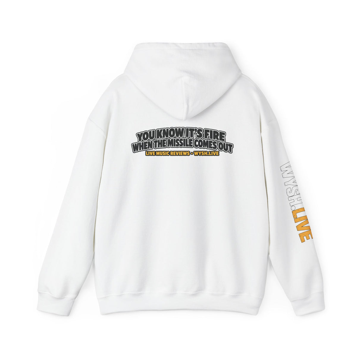 The Meat Missile Hot Dog Hoodie | WYSH.LIVE Sleeve Print