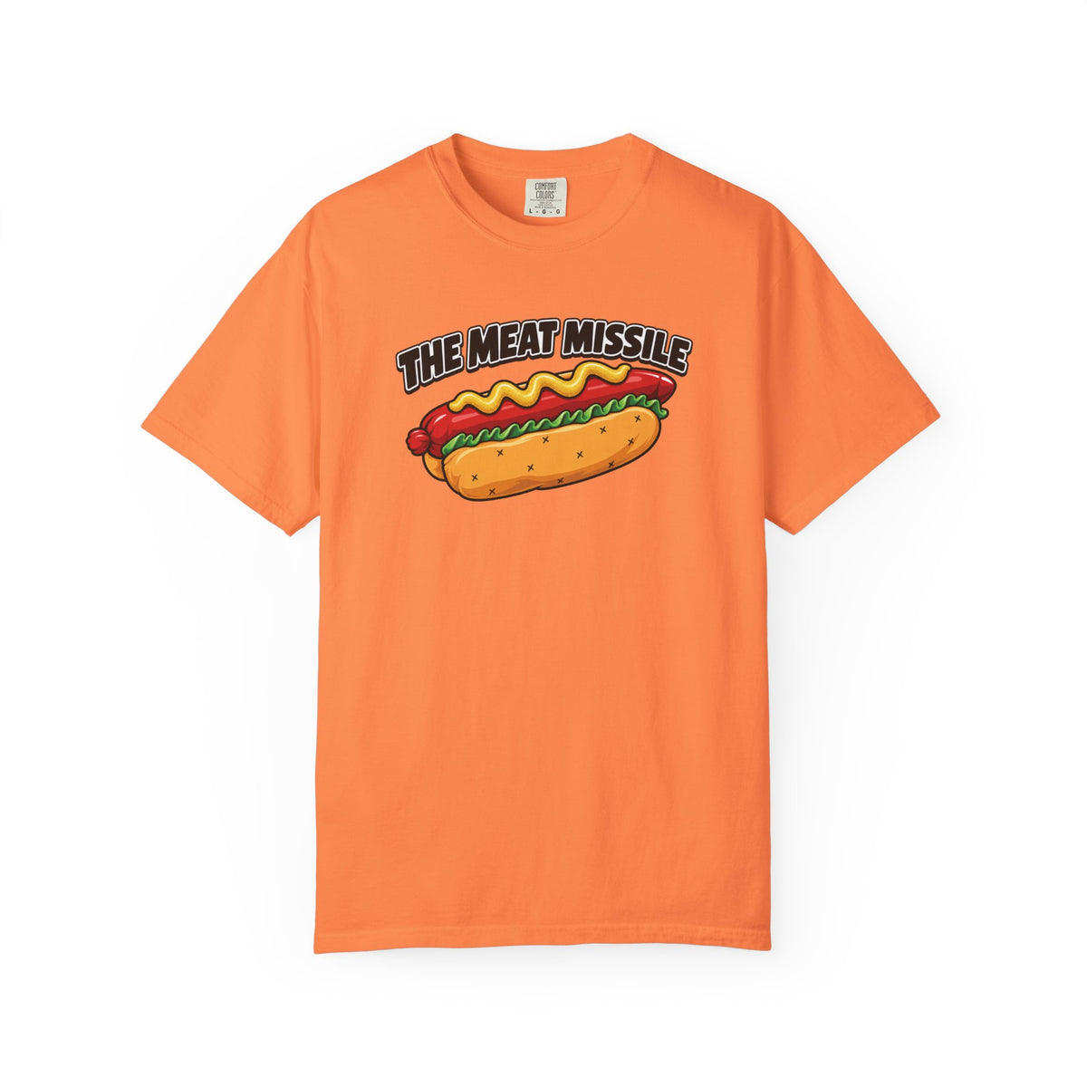 The Meat Missile Hot Dog Tee — Front & Back Design | WYSH.LIVE