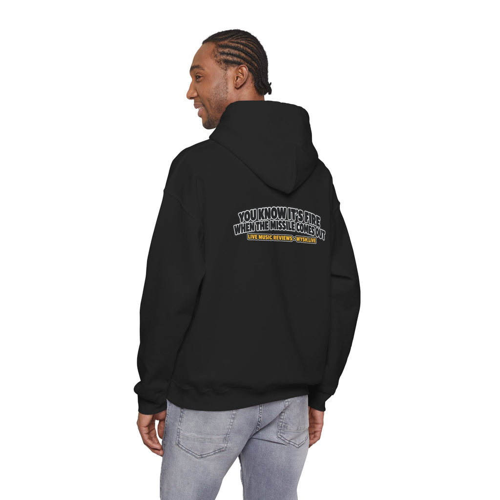 The Meat Missile Hot Dog Hoodie | WYSH.LIVE Sleeve Print