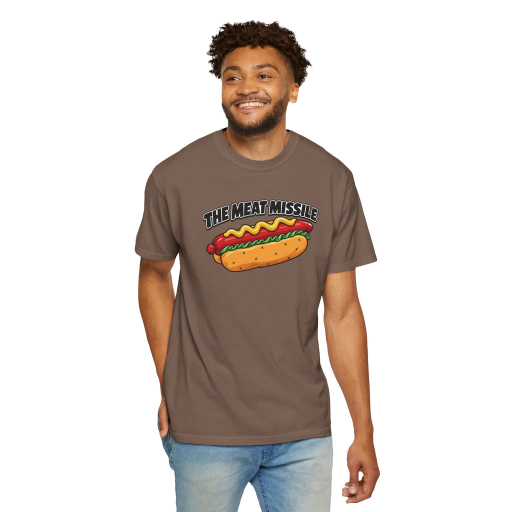 The Meat Missile Hot Dog Tee — Front & Back Design | WYSH.LIVE