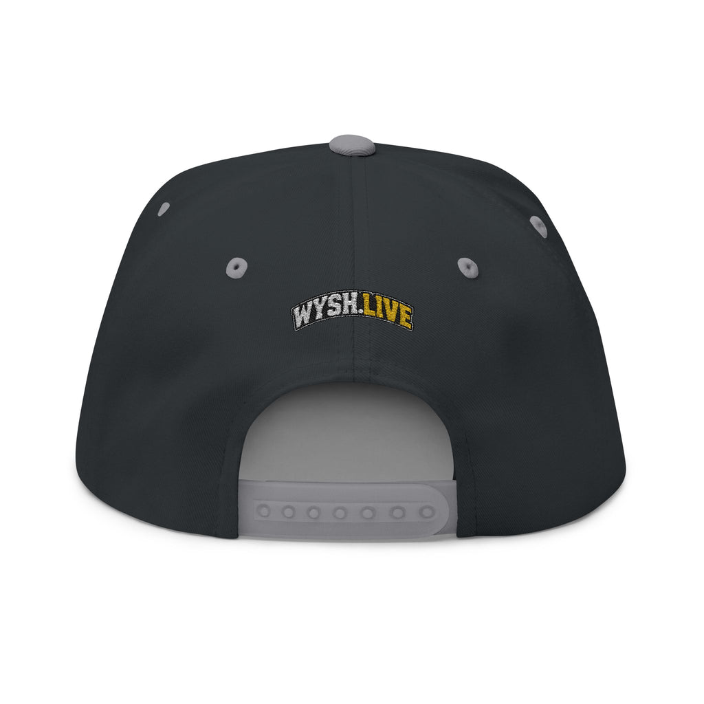 Flat Bill Cap — "The Meat Missile" Embroidered Hot Dog Hat