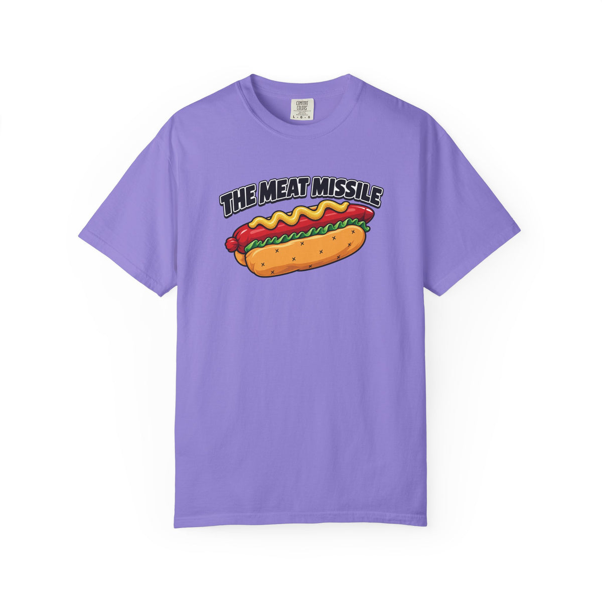 The Meat Missile Hot Dog Tee — Front & Back Design | WYSH.LIVE