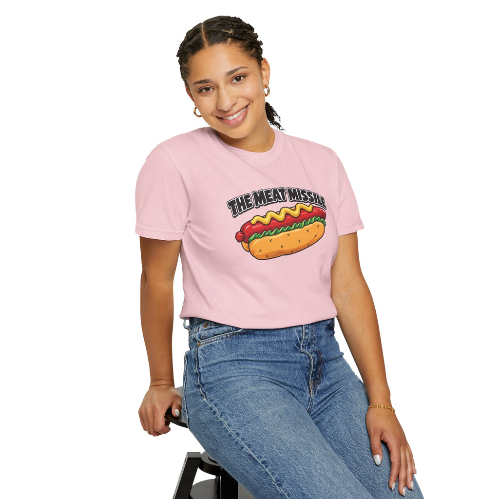 The Meat Missile Hot Dog Tee — Front & Back Design | WYSH.LIVE