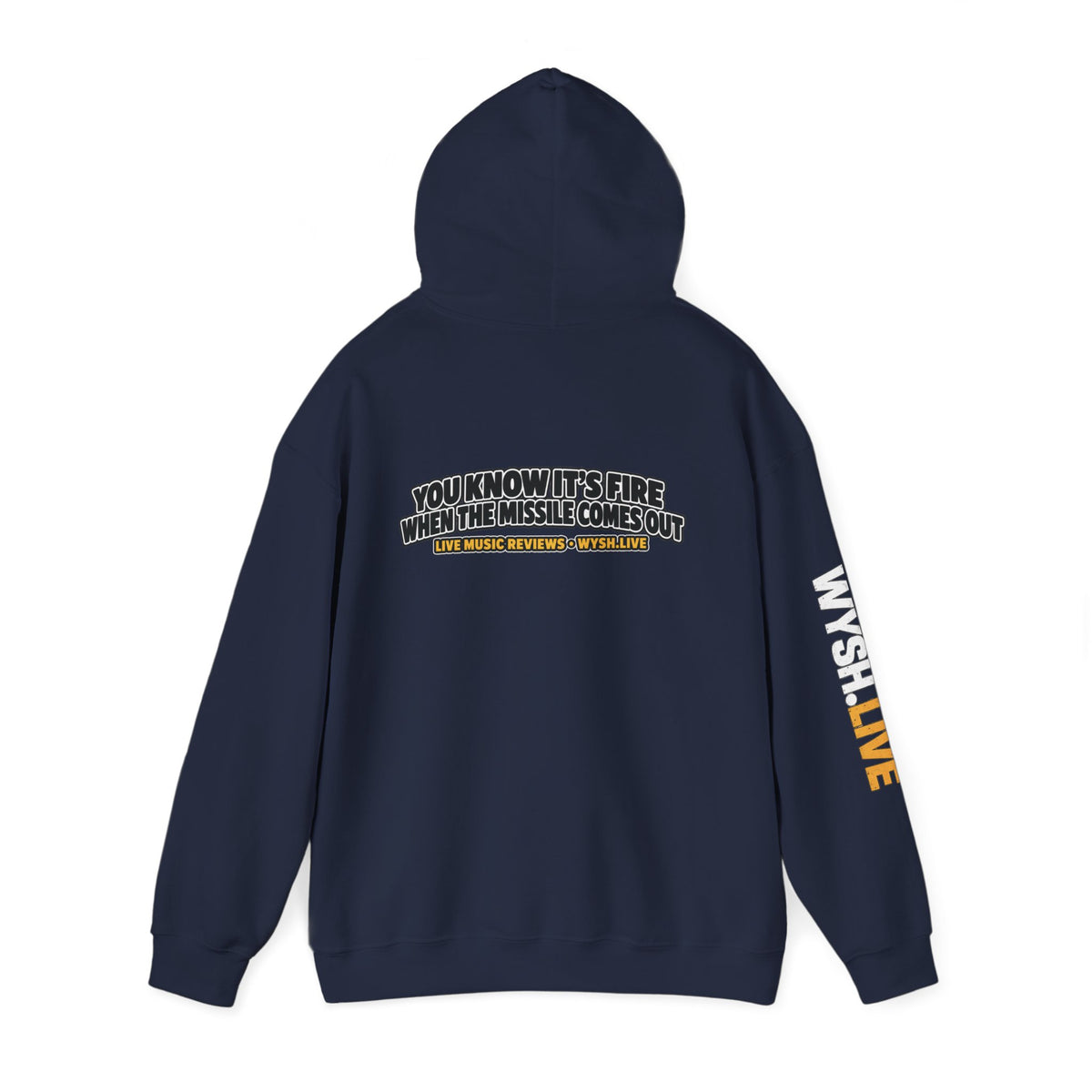 The Meat Missile Hot Dog Hoodie | WYSH.LIVE Sleeve Print
