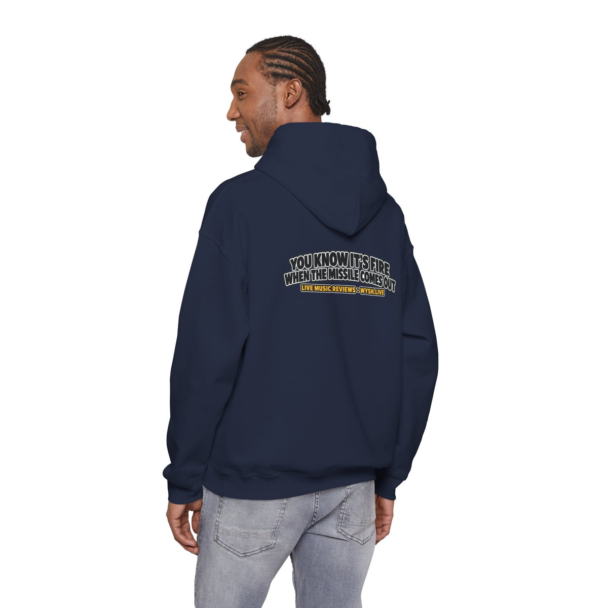 The Meat Missile Hot Dog Hoodie | WYSH.LIVE Sleeve Print
