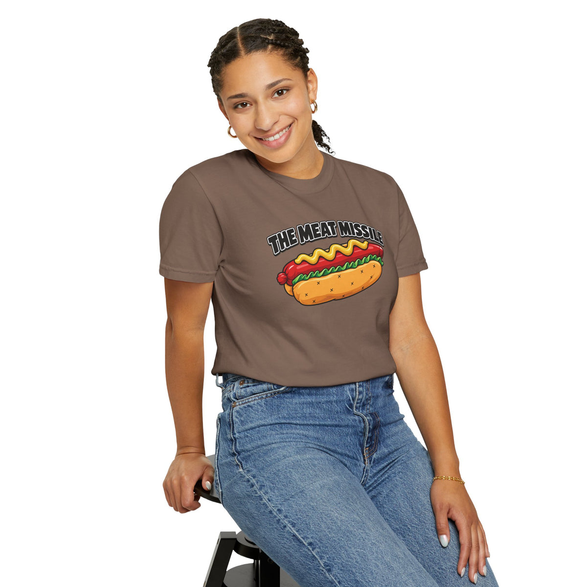 The Meat Missile Hot Dog Tee — Front & Back Design | WYSH.LIVE