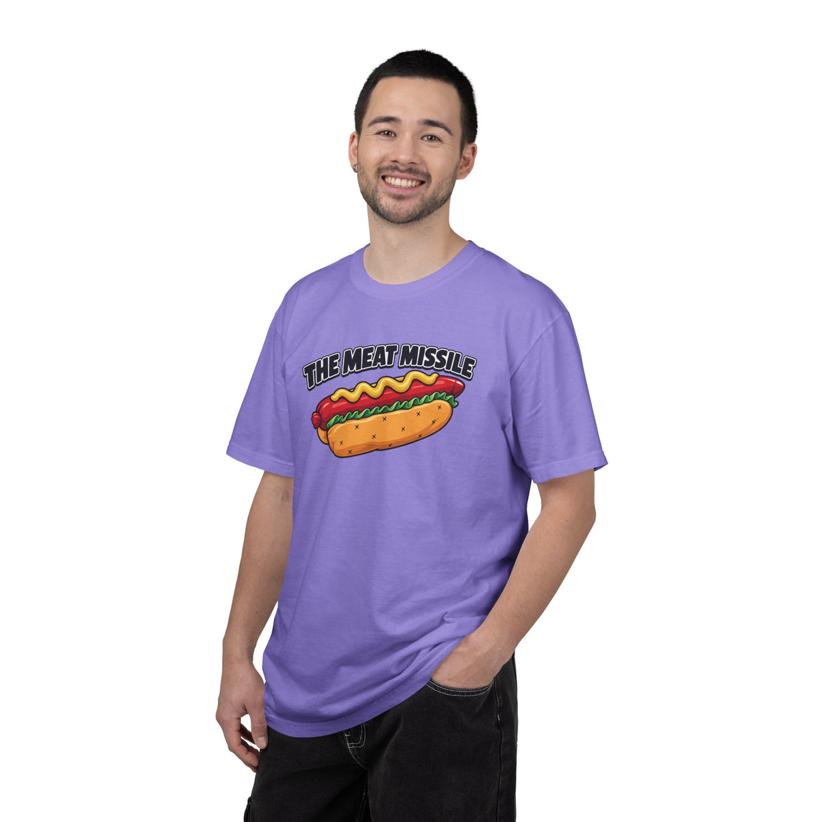 The Meat Missile Hot Dog Tee — Front & Back Design | WYSH.LIVE