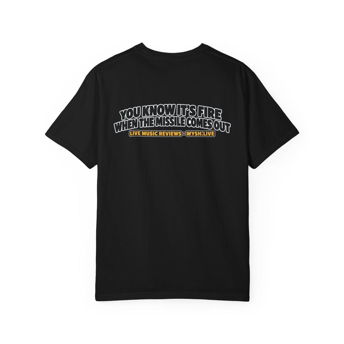 The Meat Missile Hot Dog Tee — Front & Back Design | WYSH.LIVE