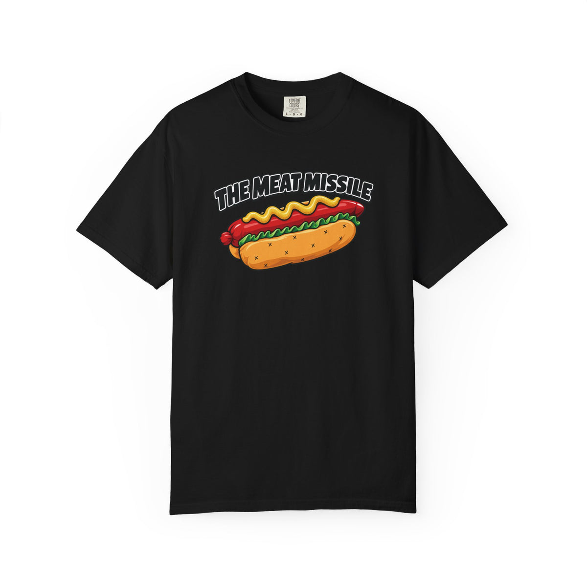 The Meat Missile Hot Dog Tee — Front & Back Design | WYSH.LIVE