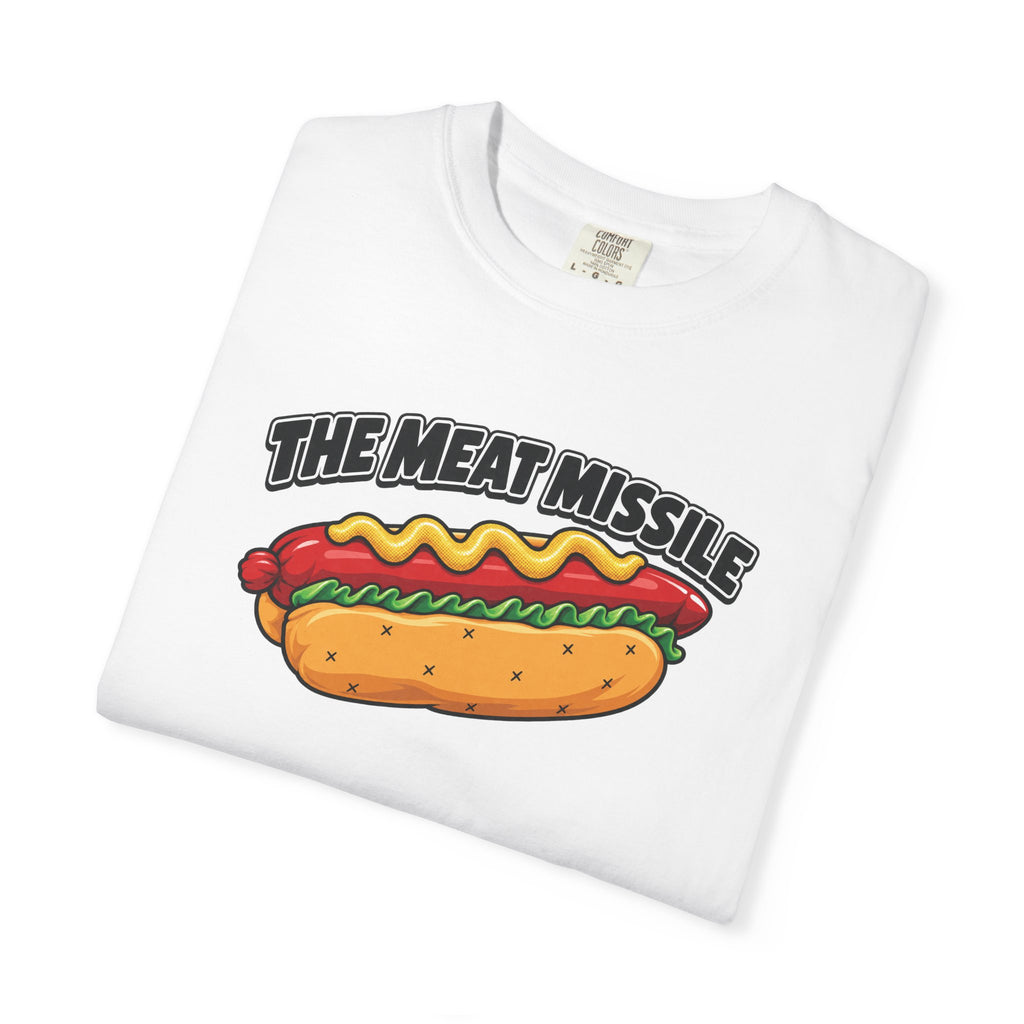 The Meat Missile Hot Dog Tee — Front & Back Design | WYSH.LIVE