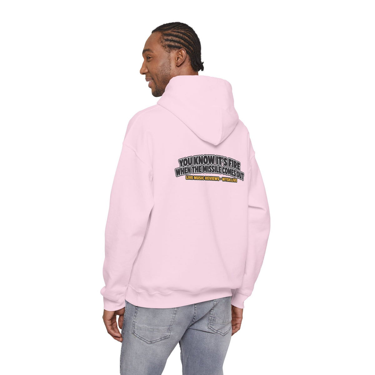 The Meat Missile Hot Dog Hoodie | WYSH.LIVE Sleeve Print