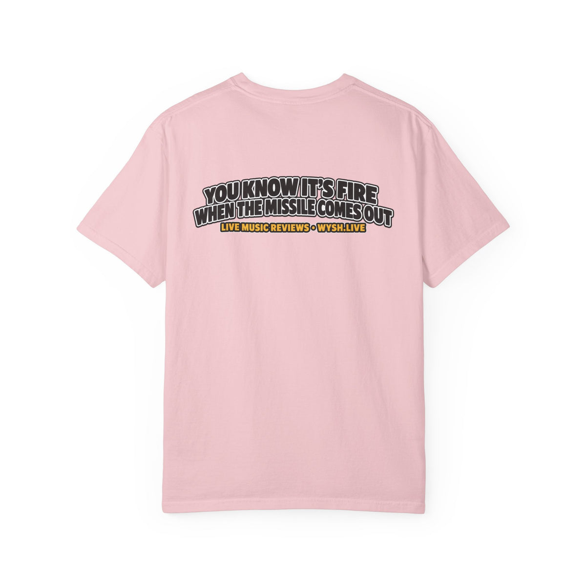 The Meat Missile Hot Dog Tee — Front & Back Design | WYSH.LIVE