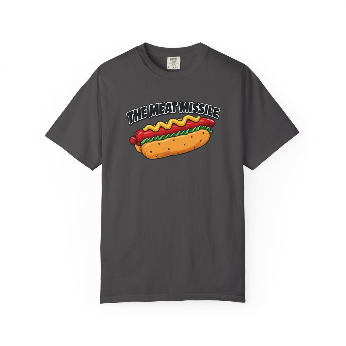 The Meat Missile Hot Dog Tee — Front & Back Design | WYSH.LIVE