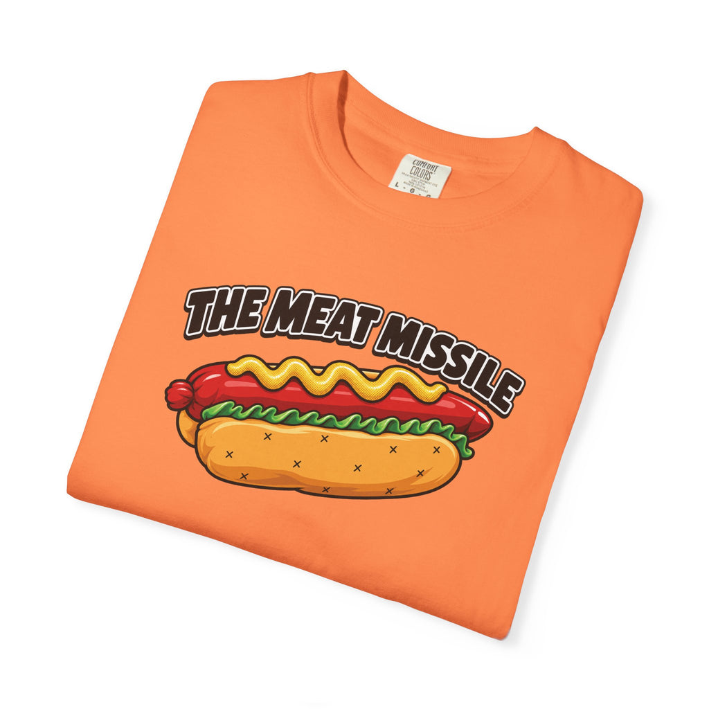The Meat Missile Hot Dog Tee — Front & Back Design | WYSH.LIVE