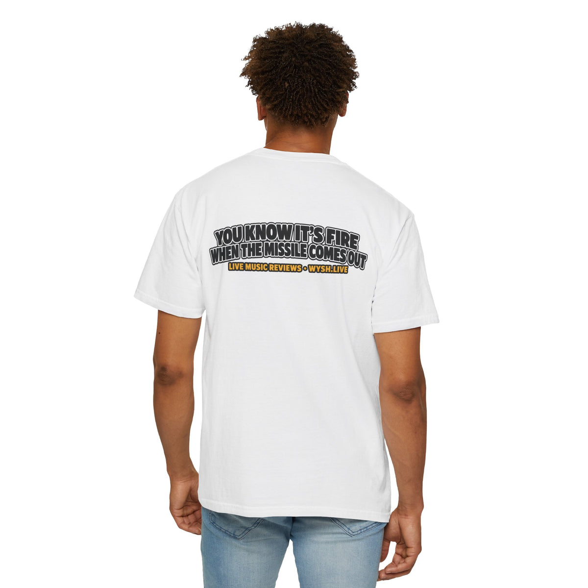 The Meat Missile Hot Dog Tee — Front & Back Design | WYSH.LIVE