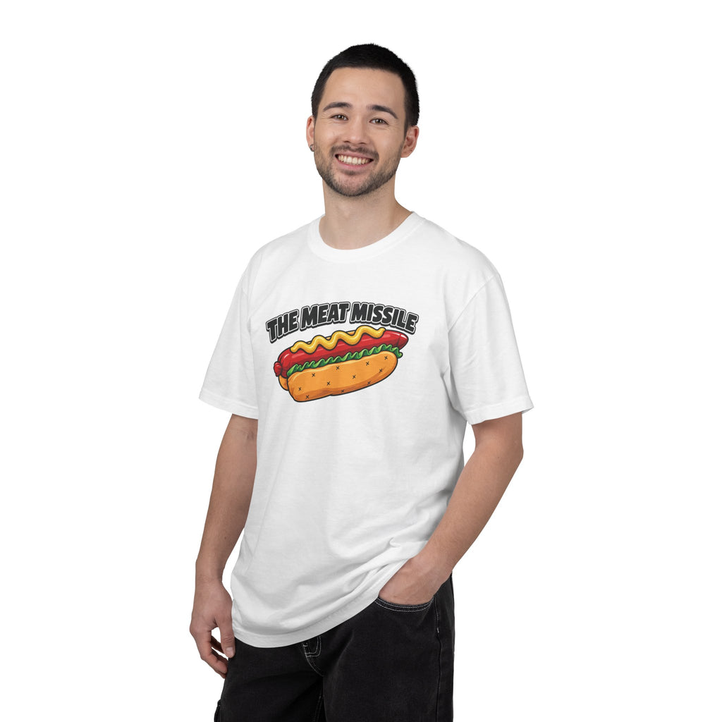 The Meat Missile Hot Dog Tee — Front & Back Design | WYSH.LIVE