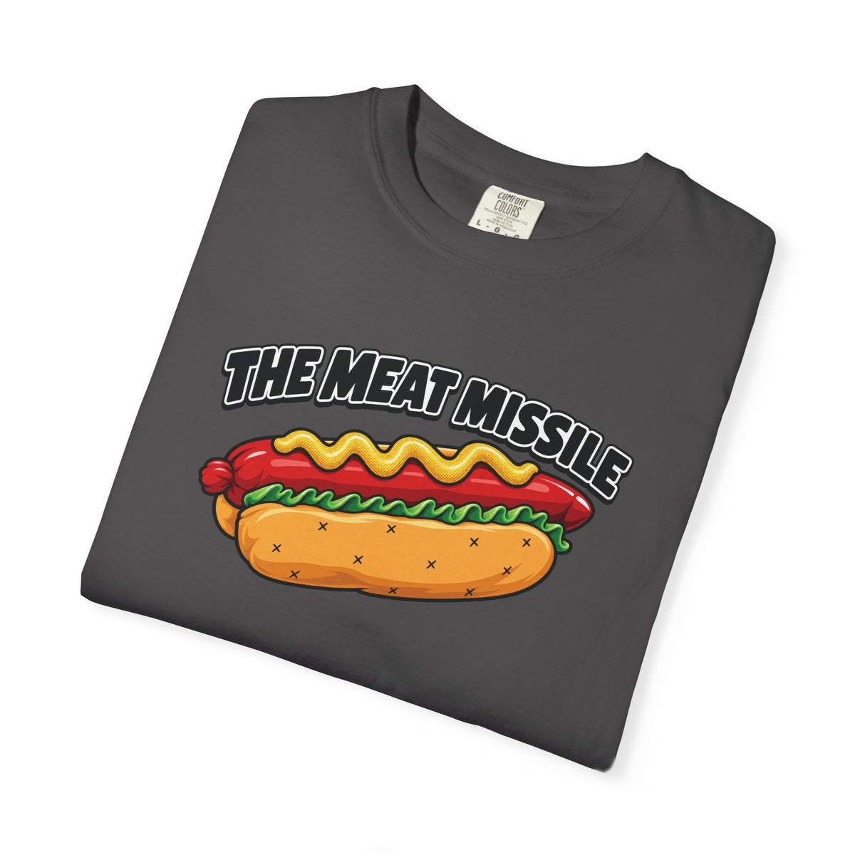 The Meat Missile Hot Dog Tee — Front & Back Design | WYSH.LIVE