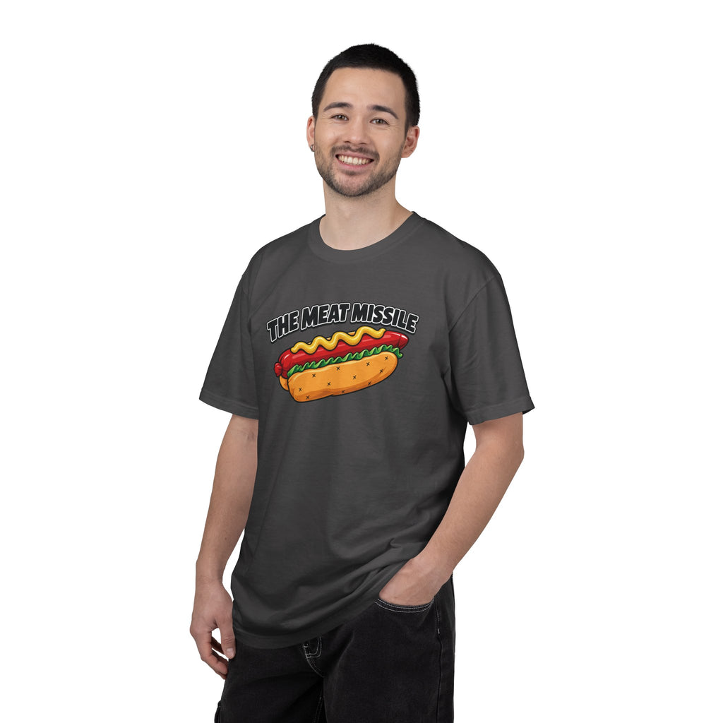 The Meat Missile Hot Dog Tee — Front & Back Design | WYSH.LIVE
