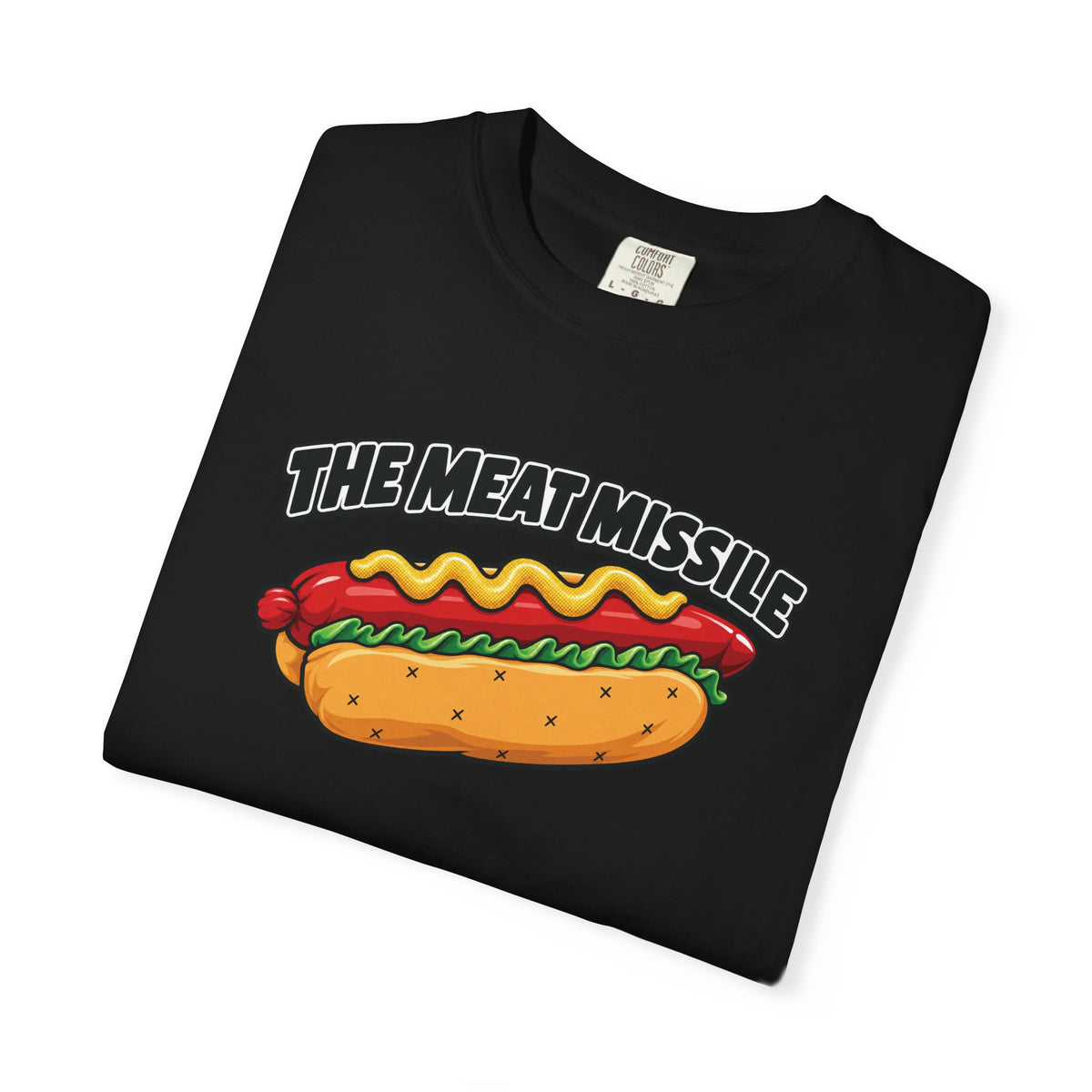 The Meat Missile Hot Dog Tee — Front & Back Design | WYSH.LIVE