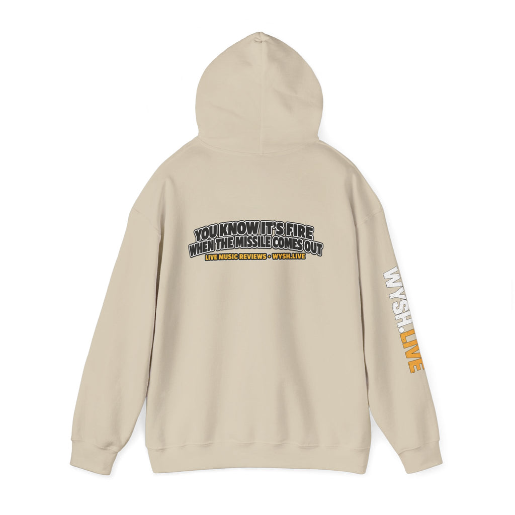 The Meat Missile Hot Dog Hoodie | WYSH.LIVE Sleeve Print