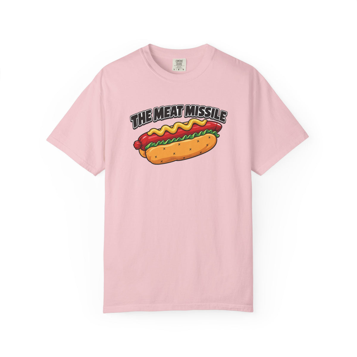The Meat Missile Hot Dog Tee — Front & Back Design | WYSH.LIVE