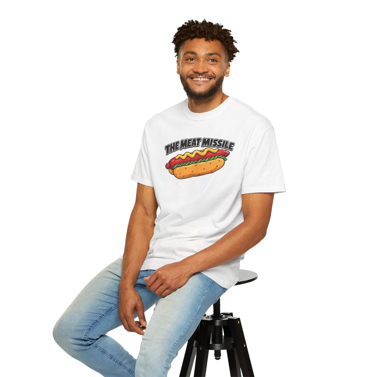 The Meat Missile Hot Dog Tee — Front & Back Design | WYSH.LIVE