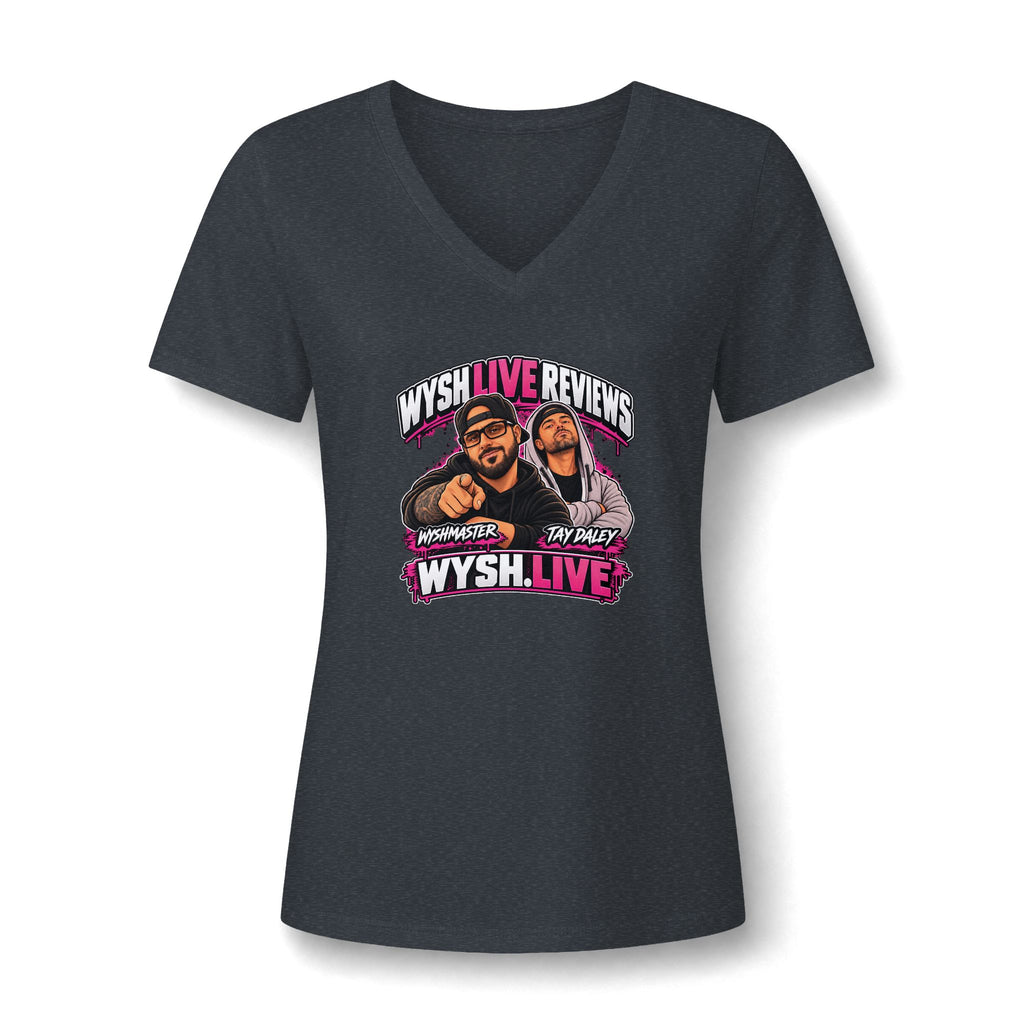 WYSH Live Reviews Women's V-Neck Tee | WYSH.LIVE