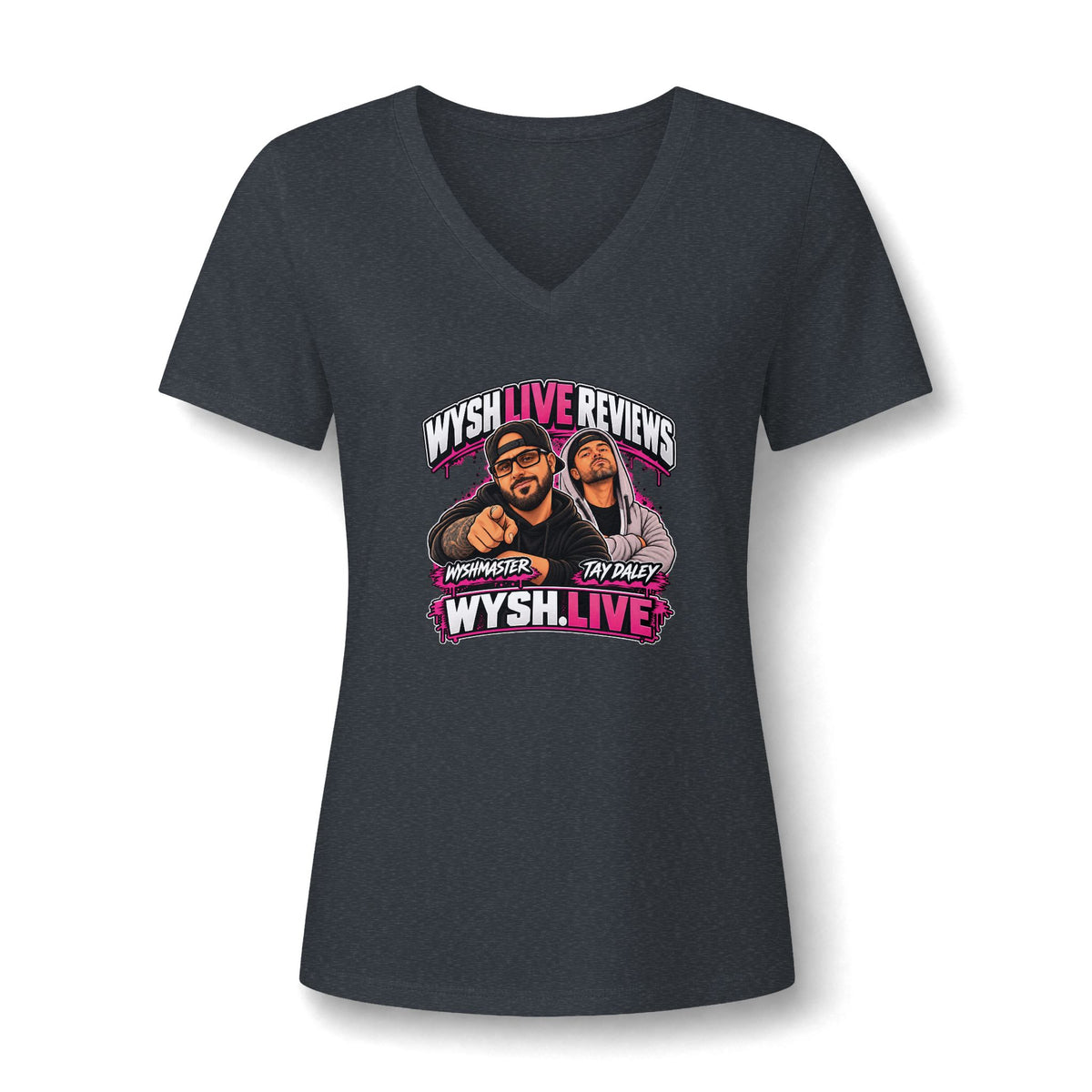 WYSH Live Reviews Women's V-Neck Tee | WYSH.LIVE