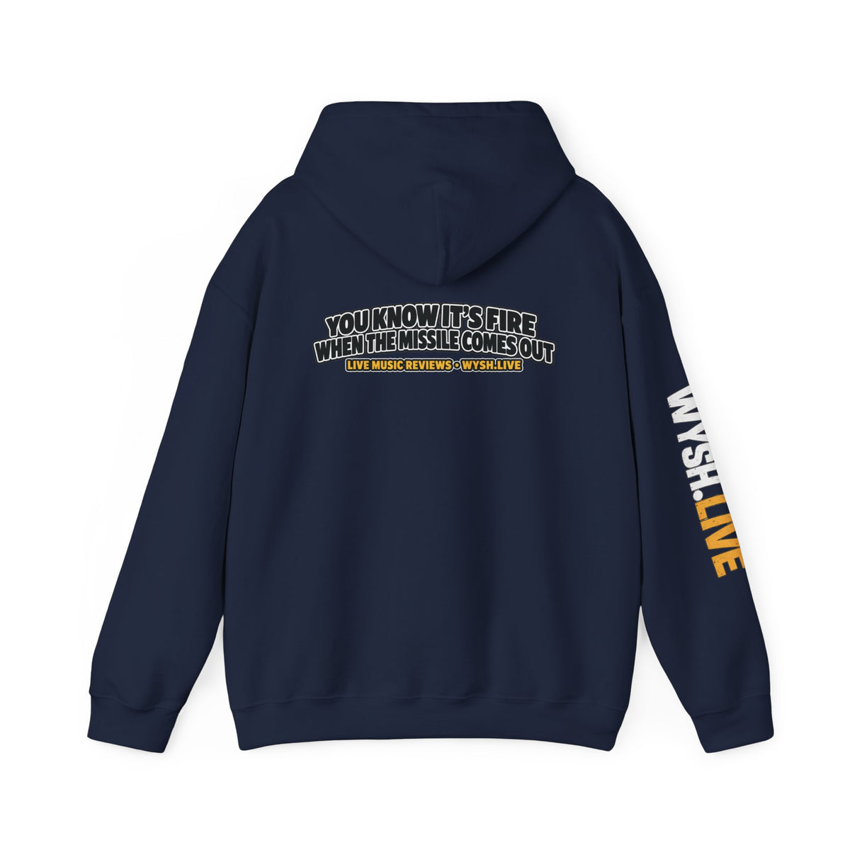 The Meat Missile Hot Dog Hoodie | WYSH.LIVE Sleeve Print