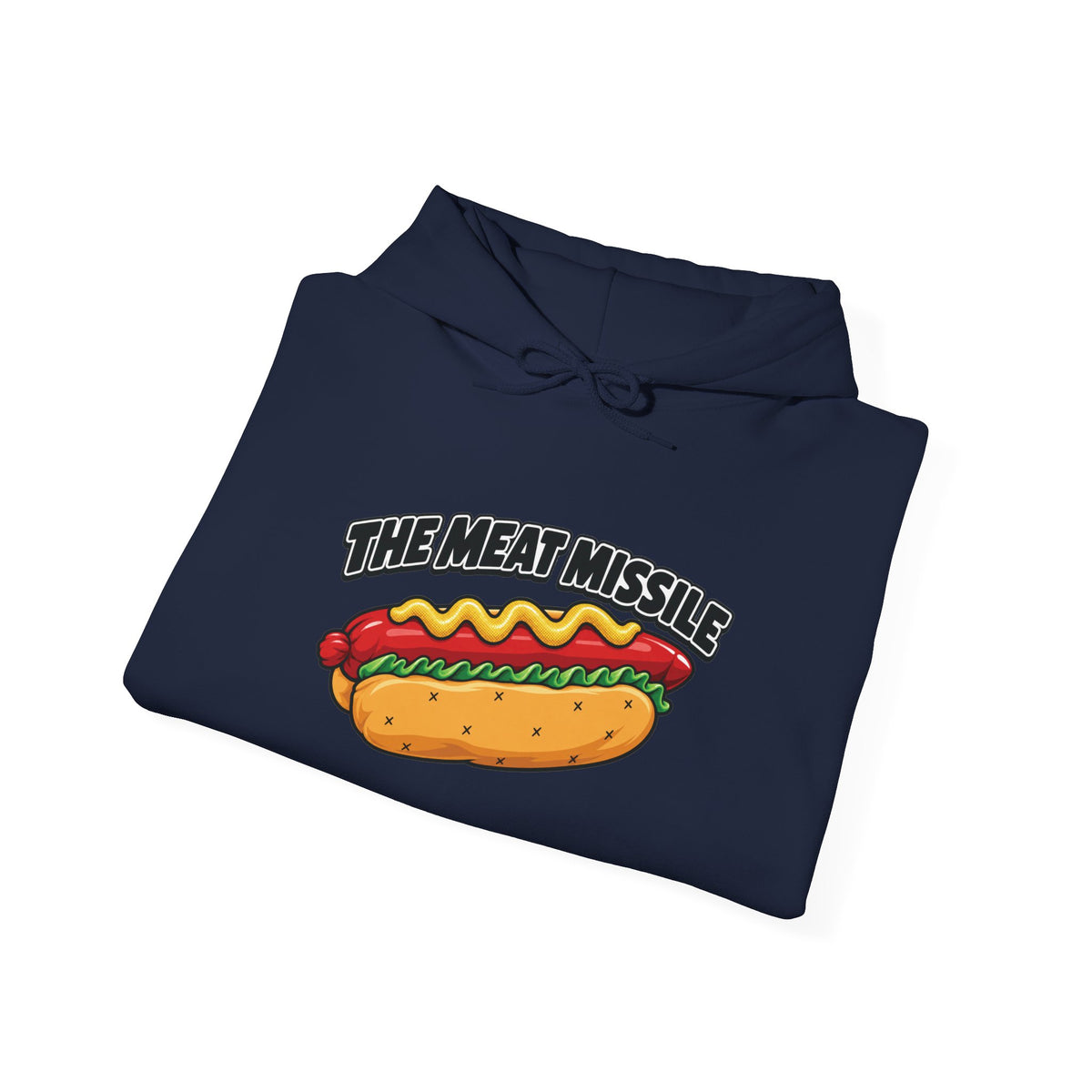 The Meat Missile Hot Dog Hoodie | WYSH.LIVE Sleeve Print