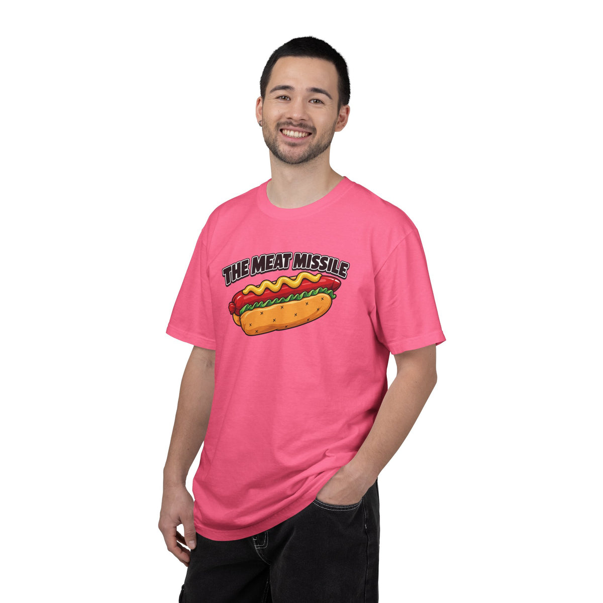The Meat Missile Hot Dog Tee — Front & Back Design | WYSH.LIVE