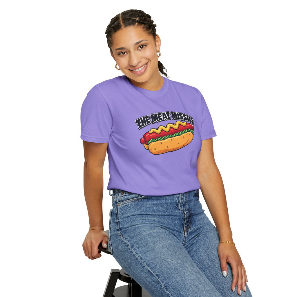 The Meat Missile Hot Dog Tee — Front & Back Design | WYSH.LIVE