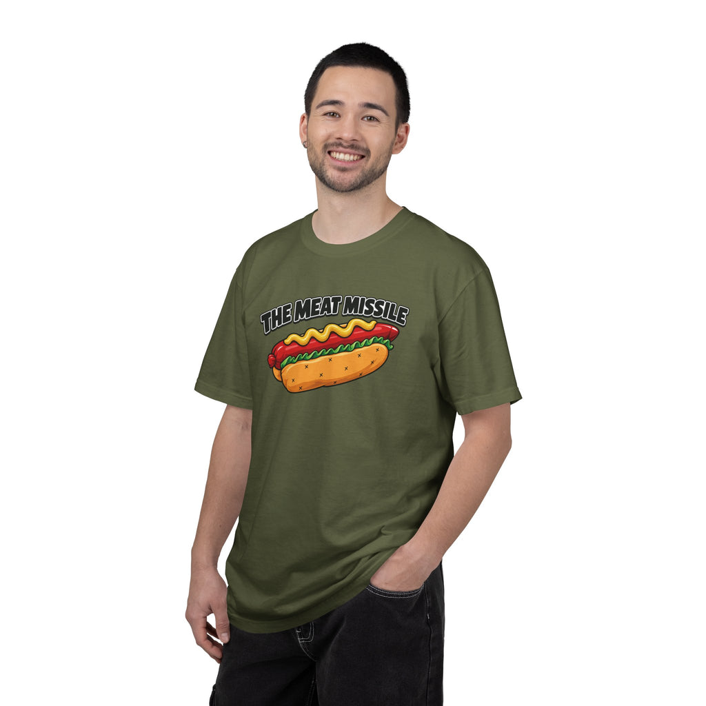 The Meat Missile Hot Dog Tee — Front & Back Design | WYSH.LIVE