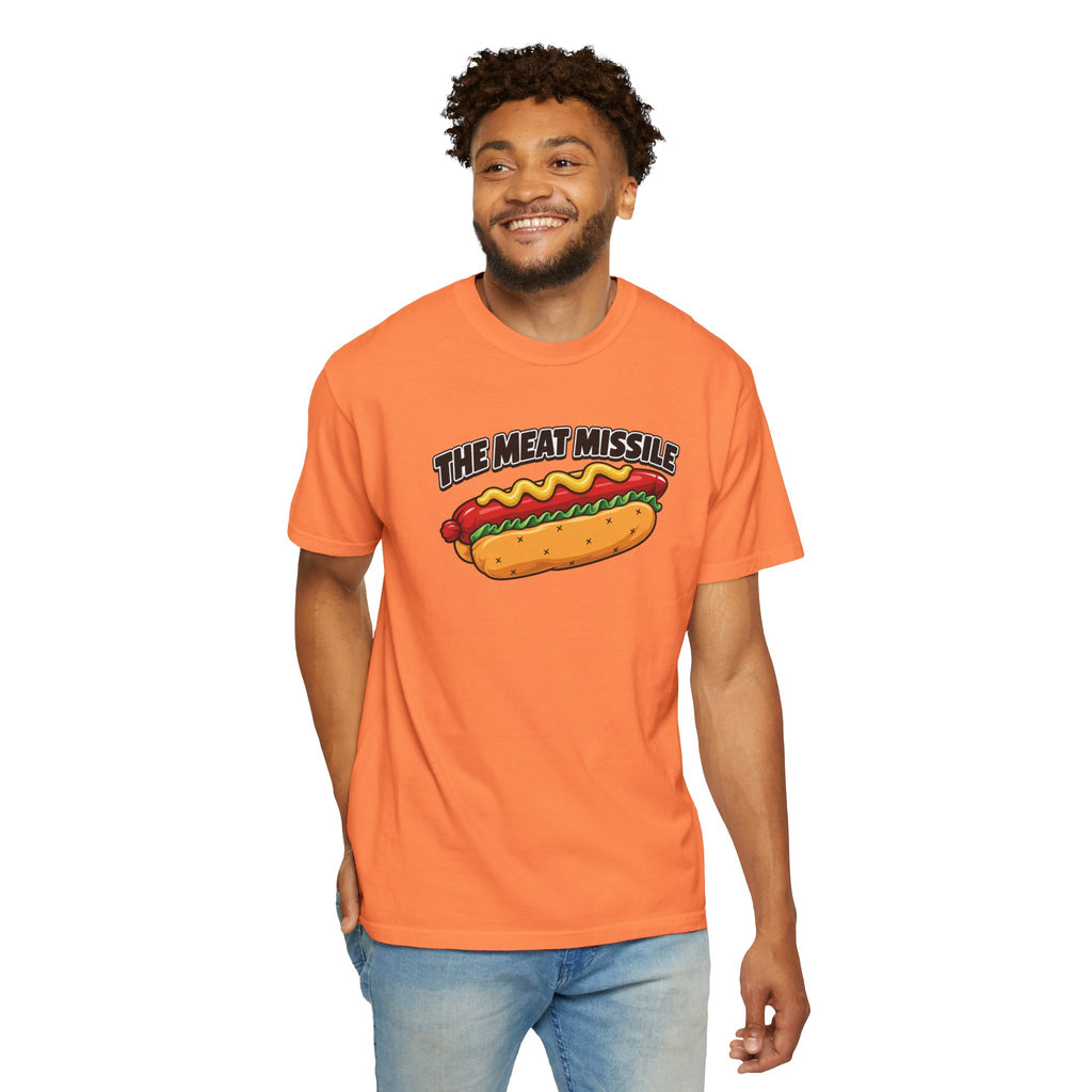 The Meat Missile Hot Dog Tee — Front & Back Design | WYSH.LIVE