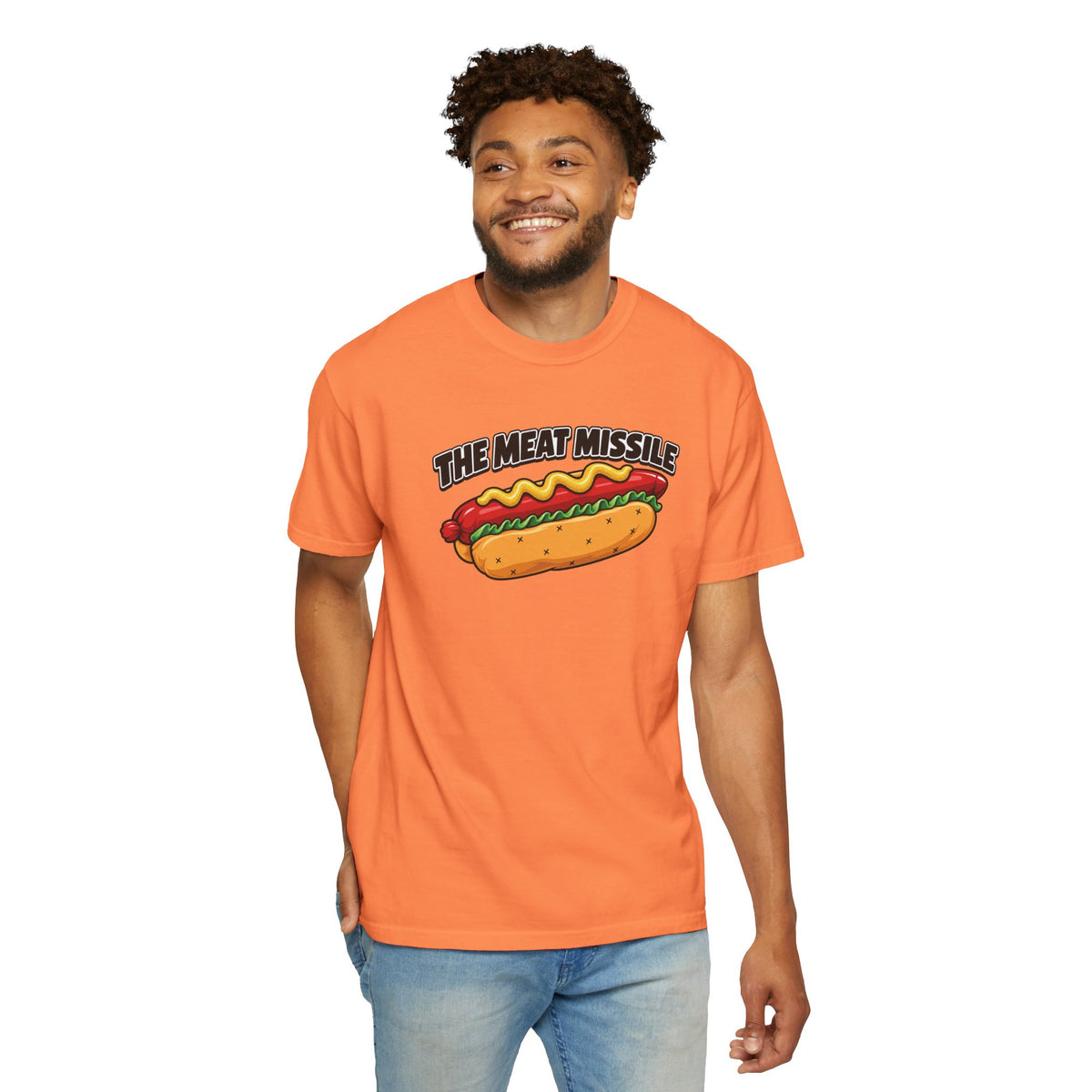 The Meat Missile Hot Dog Tee — Front & Back Design | WYSH.LIVE