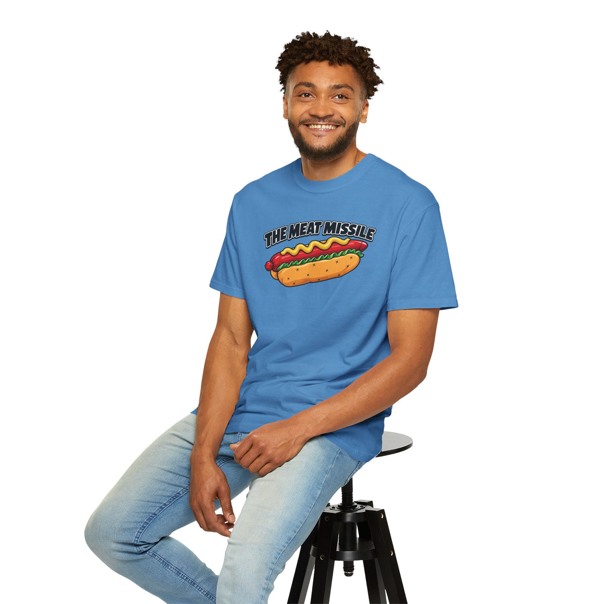 The Meat Missile Hot Dog Tee — Front & Back Design | WYSH.LIVE