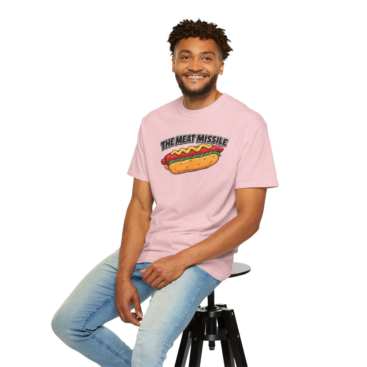 The Meat Missile Hot Dog Tee — Front & Back Design | WYSH.LIVE