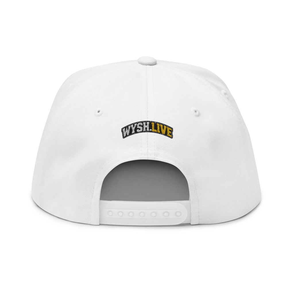 Flat Bill Cap — "The Meat Missile" Embroidered Hot Dog Hat