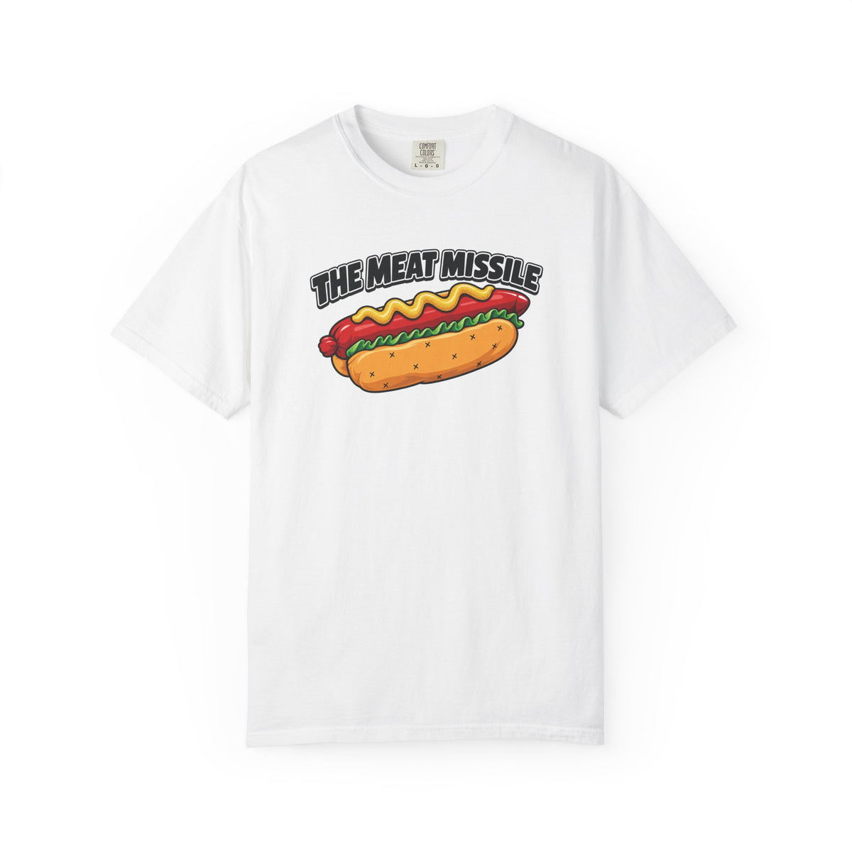 The Meat Missile Hot Dog Tee — Front & Back Design | WYSH.LIVE