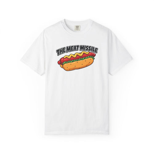 The Meat Missile Hot Dog Tee — Front & Back Design | WYSH.LIVE
