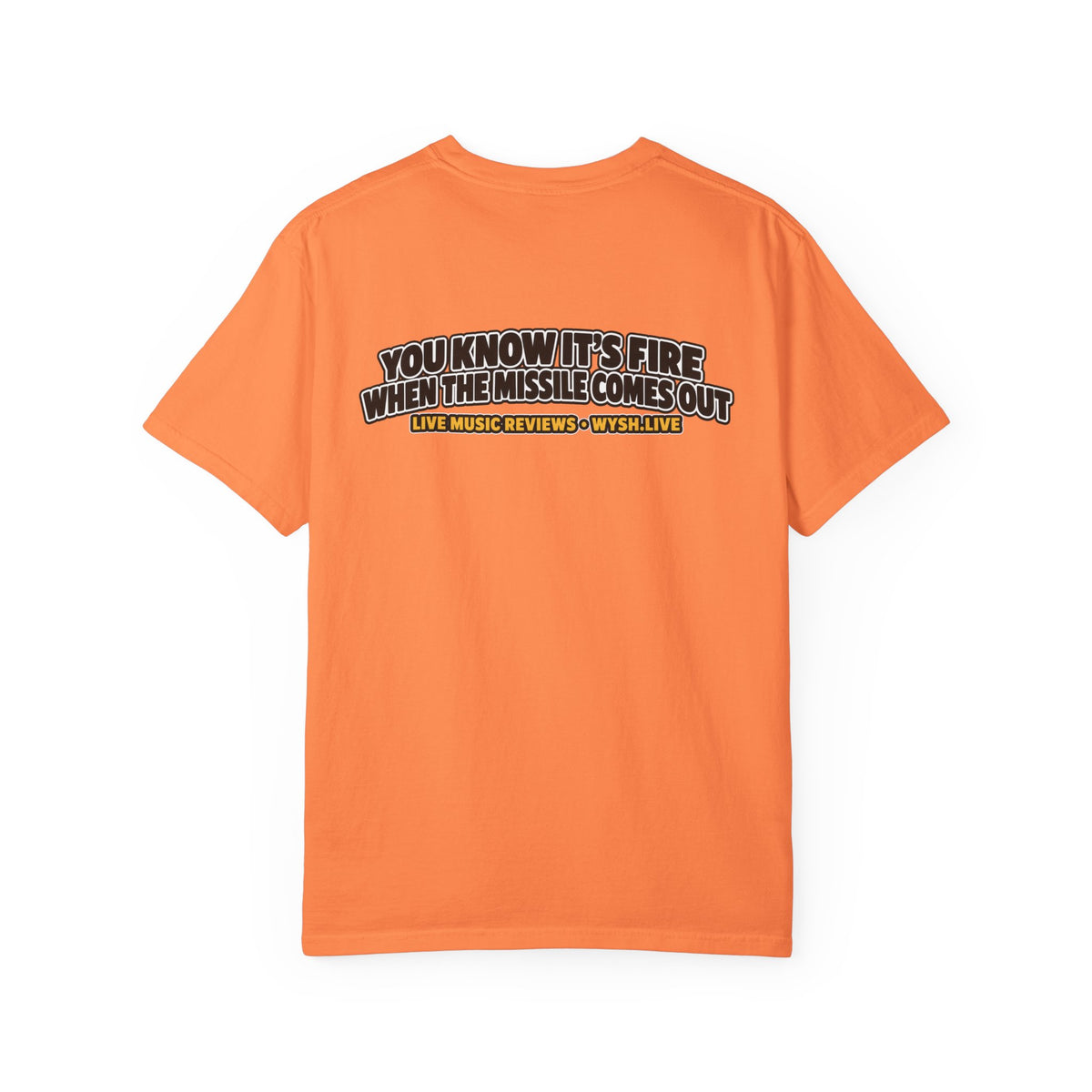 The Meat Missile Hot Dog Tee — Front & Back Design | WYSH.LIVE
